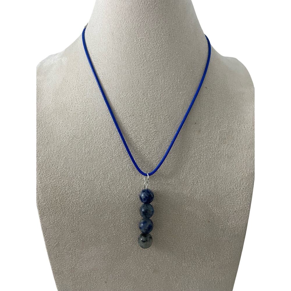 Handmade sodalite pendant necklace